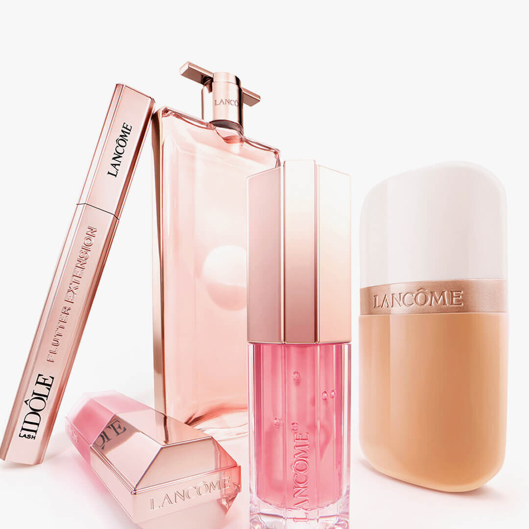 vizual produktů Lancome pro ilustraci darkovych sad